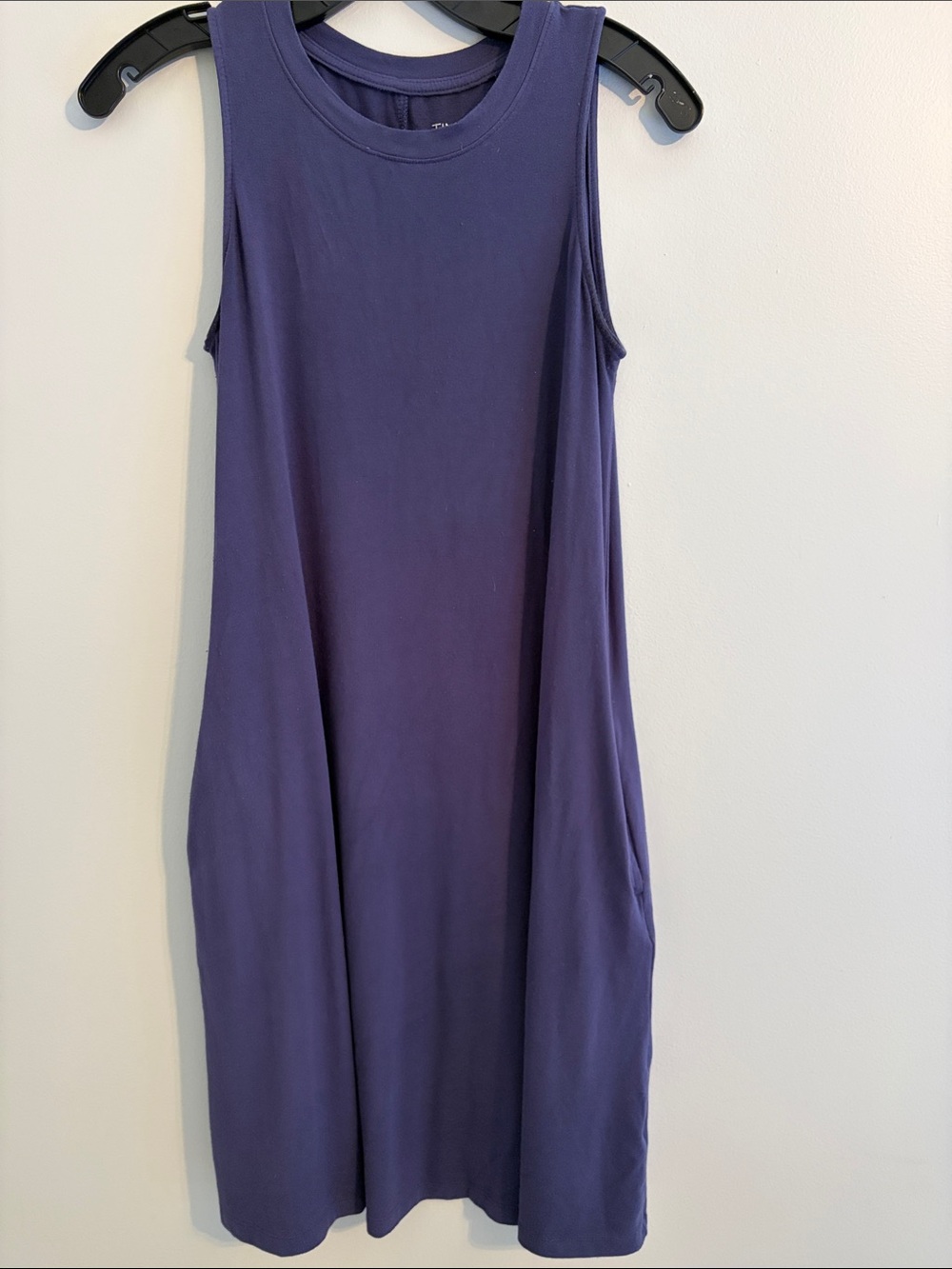 Time and Tru Sleeveless Midi Dress in Blue